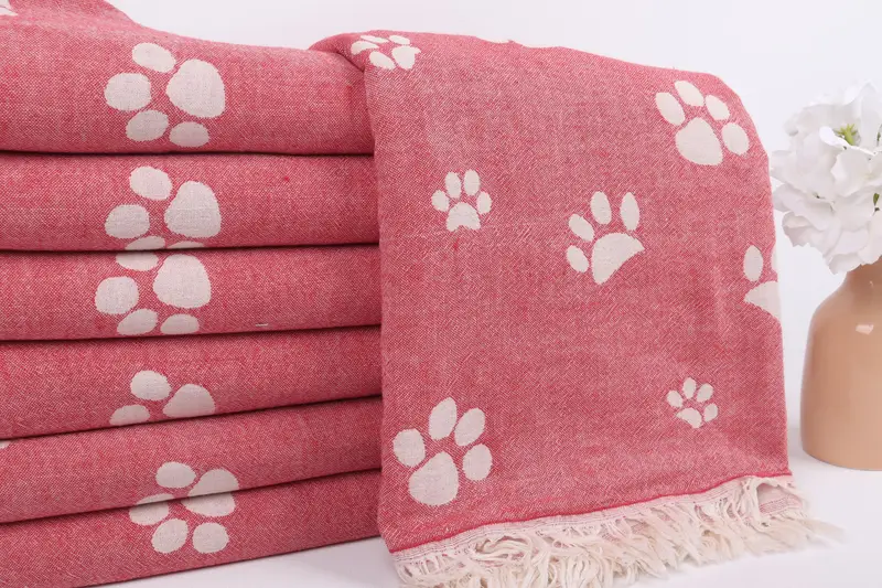 Bachelorette Party Favors, 70x36 Cotton Paw Design Towel, Halloween Gifts, Monogrammed Beach Towel, Best Wedding Gift, Quick-Dry Beach Towel - 3