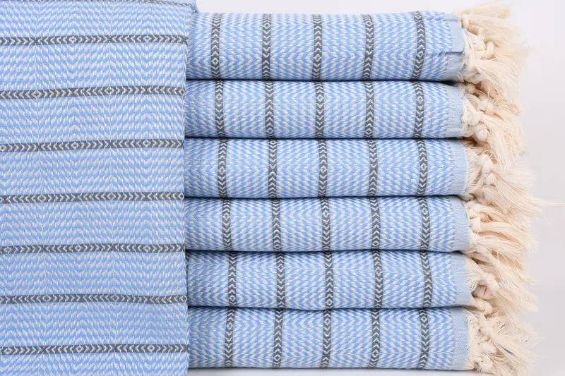ターキッシュ タオル ビーチ、モノグラム、40x71 インチ - 1