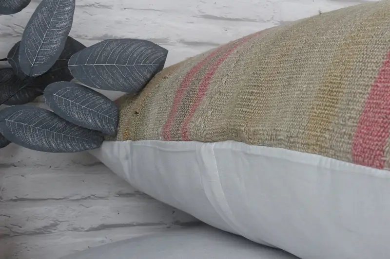 32x32 Beige Cushion Case, Boho Pillow, Oriental Cushion, Interior Designer Pillow, Pillow Cover, Turkish Pillow, Nomadic Pillow Sham - 8