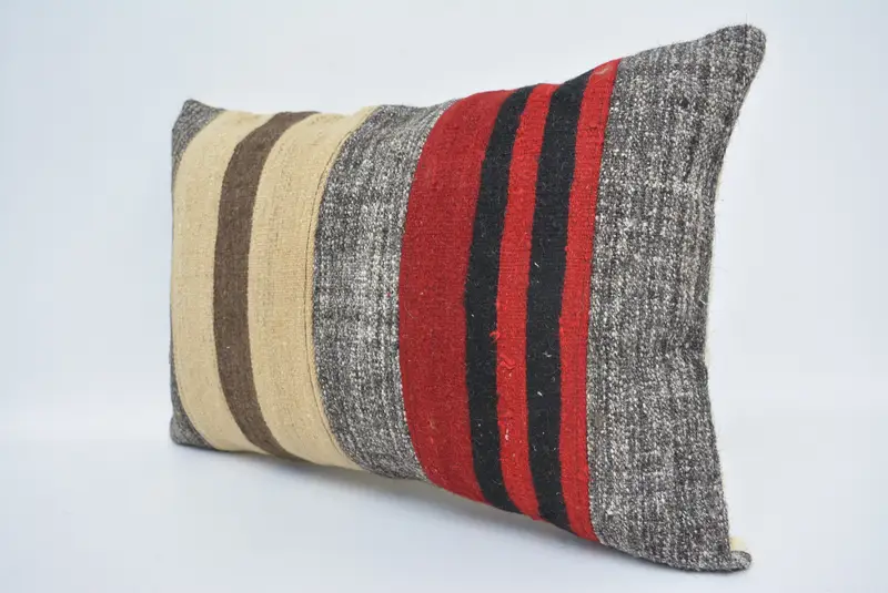 Pillow Cover, Gift Pillow, Art Deco Pillow Case, Outdoor Patio Pillow Sham, 16x24 Beige Pillow Case, Kilim Cushion Sham, Handmade Kilim Cushion - 4