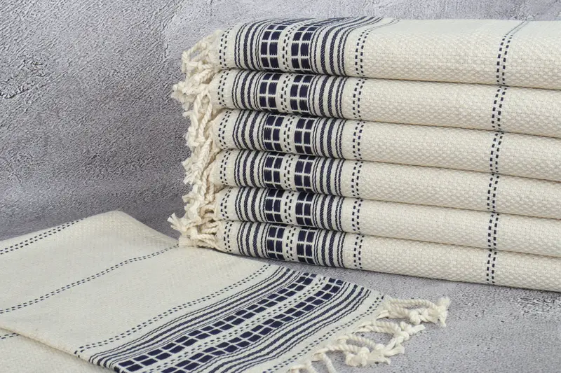 Bachelorette Party Items, Wedding Favors, 40x20 Linen Striped Towel, Boyfriend Christmas Gift, Turkish Tea Towel, Bathroom Towels, Xmas Gifts - 2