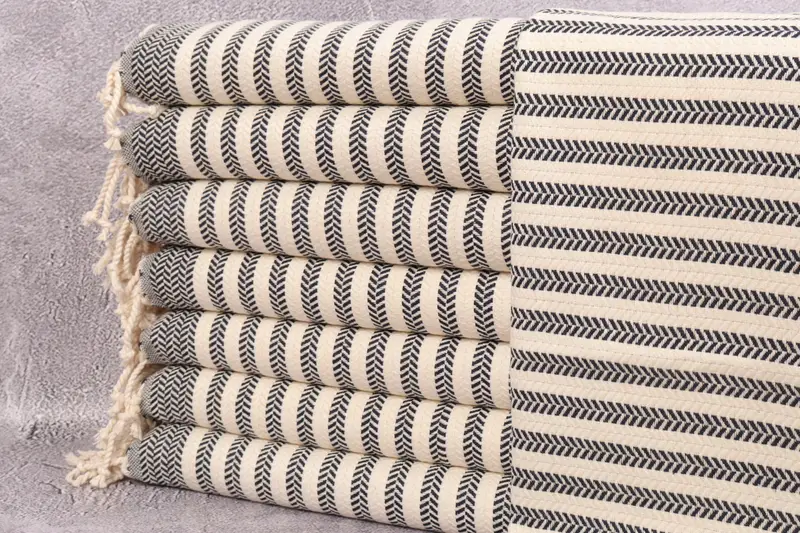 Face Towel Turkish Cotton Beige, 18x40 Inches