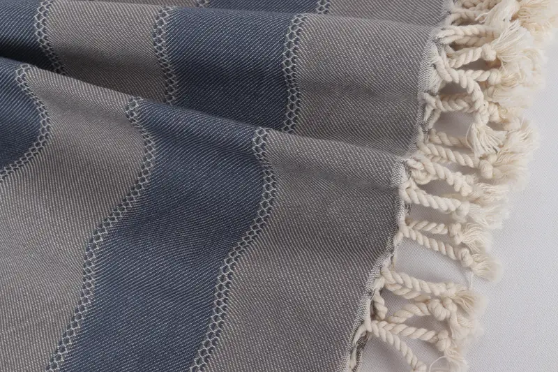 Custom Wedding Gifts, Handmade Gift, Turkish towel, Spa Towel, Soft and absorbent Turkish towel, Bachelorette Party Gift, 68x36 Cotton Striped Towel - 8