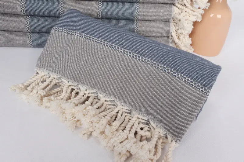 Custom Wedding Gifts, Handmade Gift, Turkish towel, Spa Towel, Soft and absorbent Turkish towel, Bachelorette Party Gift, 68x36 Cotton Striped Towel - 4