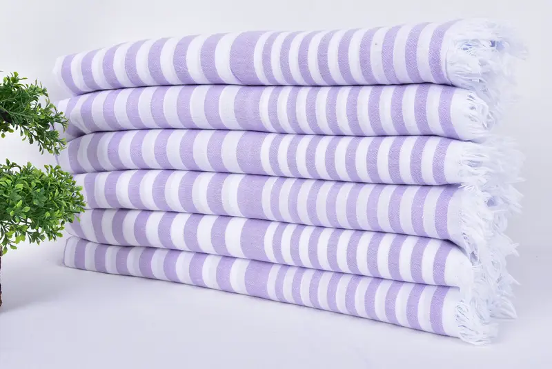 Bridal Shower Gifts, Embroidery Towel, Absorbent Turkish towel, Custom Name Towel, 68x40 Cotton Striped Towel, Beach Towel Bulk, Turkish beach towel - 3