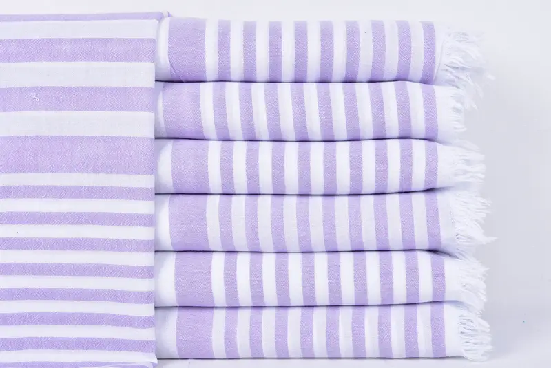 Bridal Shower Gifts, Embroidery Towel, Absorbent Turkish towel, Custom Name Towel, 68x40 Cotton Striped Towel, Beach Towel Bulk, Turkish beach towel - 1
