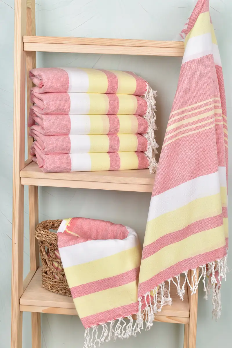 Wedding Gift Ideas, 70x40 Cotton Striped Towel, Bachelorette Party Favors, Hammam towel, Girl Trip Party Favor, Embroidery Towel, Bridal Shower Gift - 3