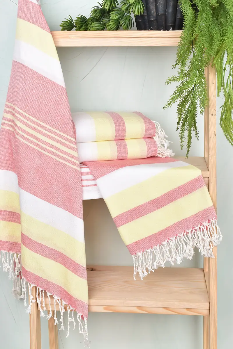 Wedding Gift Ideas, 70x40 Cotton Striped Towel, Bachelorette Party Favors, Hammam towel, Girl Trip Party Favor, Embroidery Towel, Bridal Shower Gift - 6