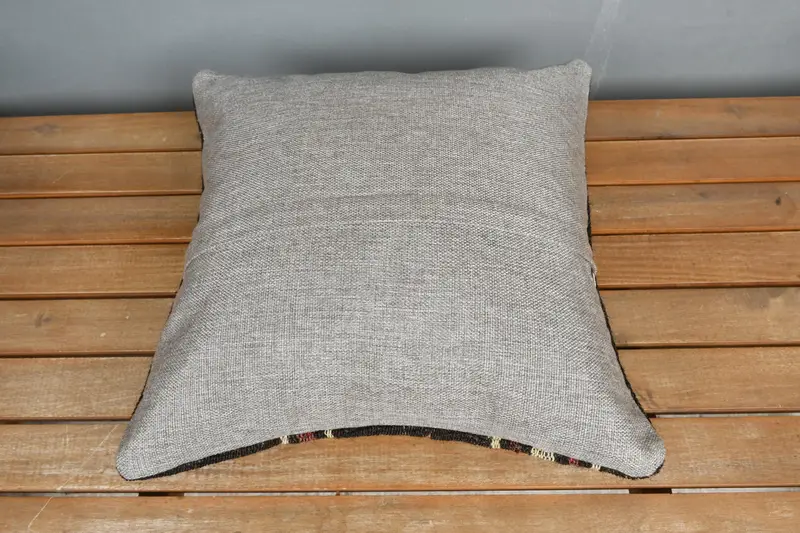 Pillow for Sofa, Traditional Cushion, Cushion Case, 16x16 Brown Cushion Case, Bed Cushion Cover, Turkish Pillow, Wholesale Pillow Sham, Boho Pillow - 5