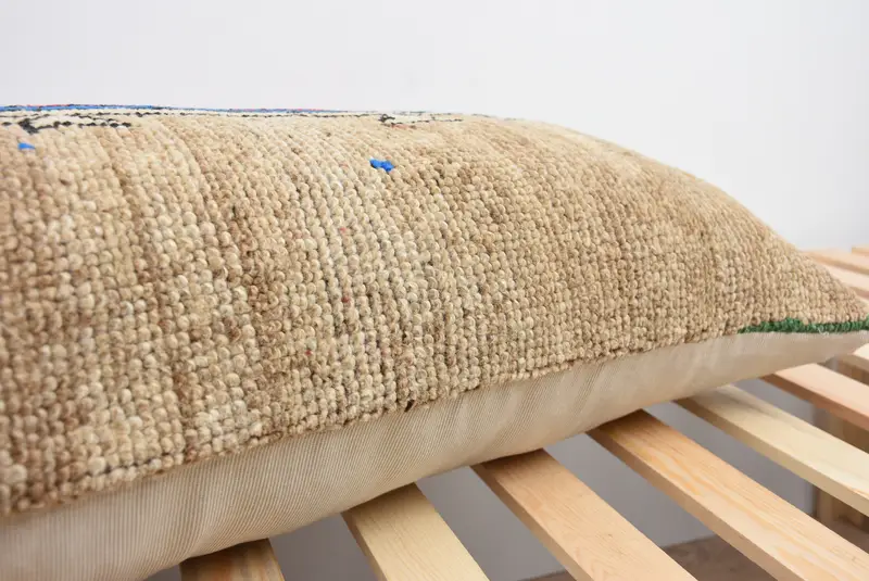 Pillow, Antique Pillows, Office Chair Pillow Case, Ethnical Kilim Rug Pillow, 16x48 Brown Pillow Case, Boho Pillow Sham Cover, Custom Pillow - 7