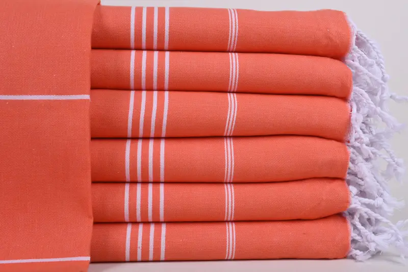 Quick-Dry Beach Towel, Merry Christmas Gifts, Turkish Towel Monogram, Personalized Beach Towel, Thin towel, 70x40 Cotton Striped Towel, Yoga Towel - 1