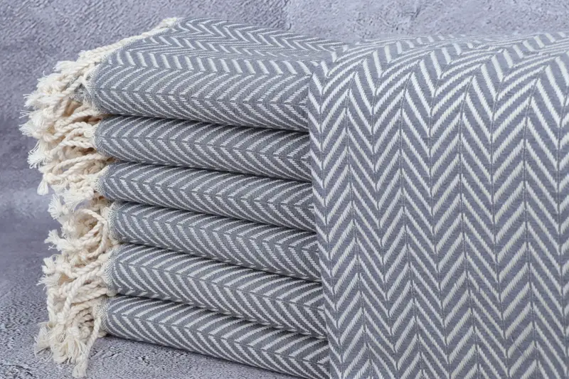 70x40 Cotton Zig zag Towel, Bulk Order Towel, Wedding Favors, Gift For Mom, Cotton towel, Best Beach Towel, Eco-friendly Turkish peshtemal towel - 1