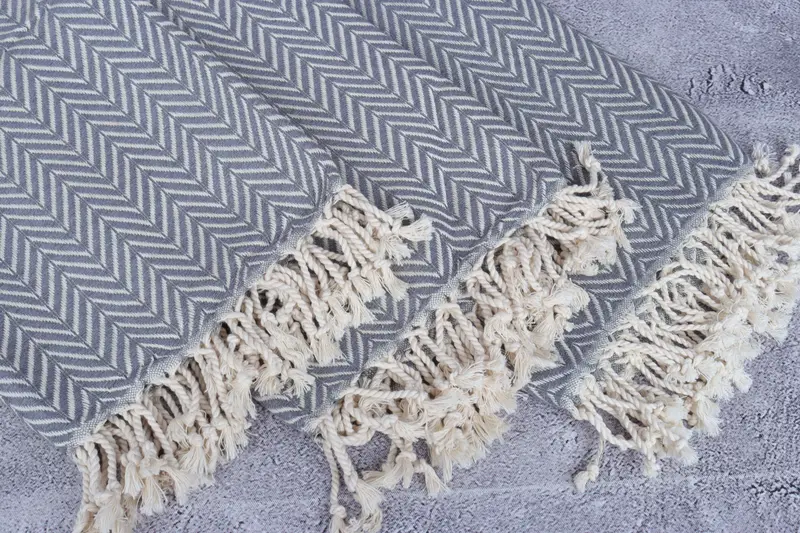 70x40 Cotton Zig zag Towel, Bulk Order Towel, Wedding Favors, Gift For Mom, Cotton towel, Best Beach Towel, Eco-friendly Turkish peshtemal towel - 5