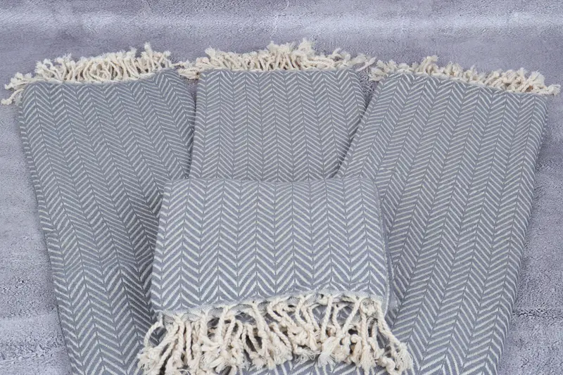 70x40 Cotton Zig zag Towel, Bulk Order Towel, Wedding Favors, Gift For Mom, Cotton towel, Best Beach Towel, Eco-friendly Turkish peshtemal towel - 4