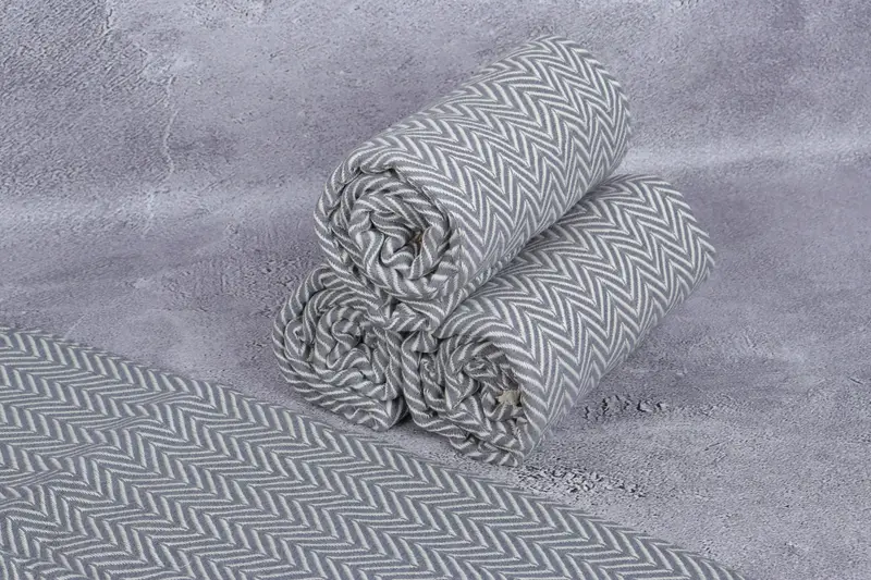 70x40 Cotton Zig zag Towel, Bulk Order Towel, Wedding Favors, Gift For Mom, Cotton towel, Best Beach Towel, Eco-friendly Turkish peshtemal towel - 8