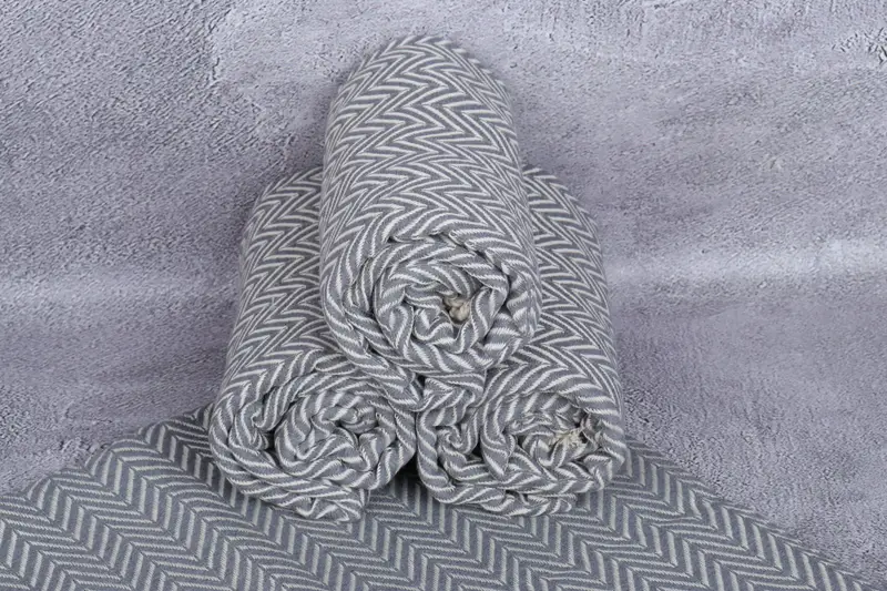 70x40 Cotton Zig zag Towel, Bulk Order Towel, Wedding Favors, Gift For Mom, Cotton towel, Best Beach Towel, Eco-friendly Turkish peshtemal towel - 7