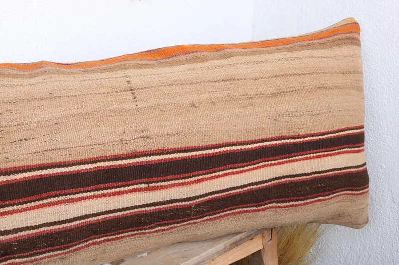 Pillow for Couch, 16x48 Beige Cushion Cover, Anatolian Cushion Case, Ethnic Throw Pillow Cover, Pillow for Sofa, Antique Pillows, Pillow Case - 4
