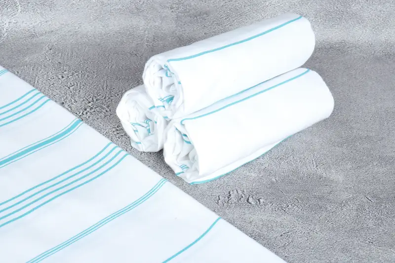 Turkish bath towel, 70x40 Cotton Striped Towel, Housewarming Gift, Lightweight towel, Embroidered Towel, Best Friend Christmas Gift, Gym Towel - 8