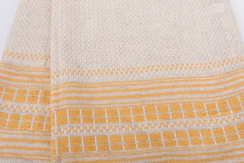 Wedding Gift, Monogram Kitchen Towel, Gift For Her, Wedding Hand Made Gift, 40x20 Linen Striped Towel, Home Gift, Wedding Favors, Guest Towel - 4