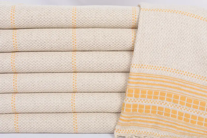 Wedding Gift, Monogram Kitchen Towel, Gift For Her, Wedding Hand Made Gift, 40x20 Linen Striped Towel, Home Gift, Wedding Favors, Guest Towel - 2