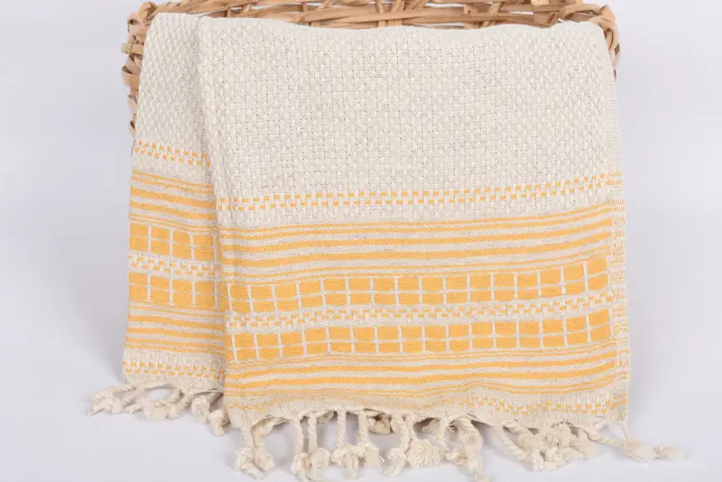 Wedding Gift, Monogram Kitchen Towel, Gift For Her, Wedding Hand Made Gift, 40x20 Linen Striped Towel, Home Gift, Wedding Favors, Guest Towel - 5