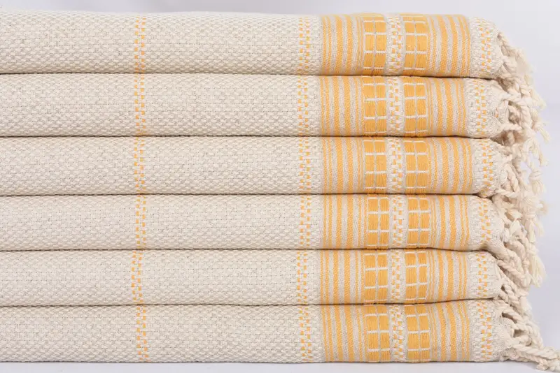 Wedding Gift, Monogram Kitchen Towel, Gift For Her, Wedding Hand Made Gift, 40x20 Linen Striped Towel, Home Gift, Wedding Favors, Guest Towel - 3