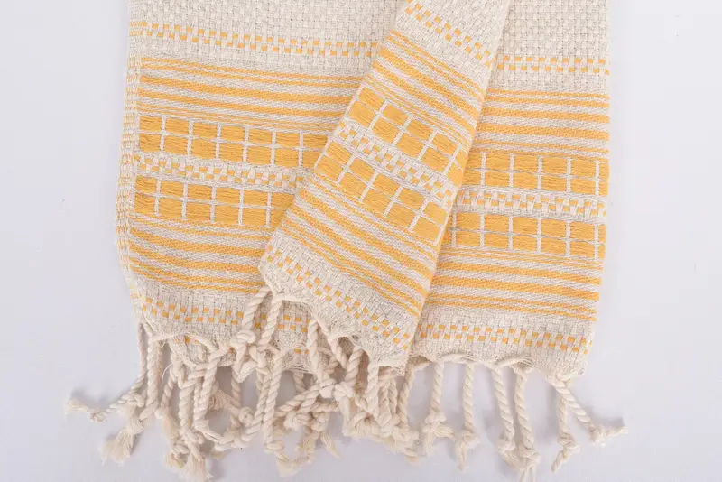 Wedding Gift, Monogram Kitchen Towel, Gift For Her, Wedding Hand Made Gift, 40x20 Linen Striped Towel, Home Gift, Wedding Favors, Guest Towel - 8