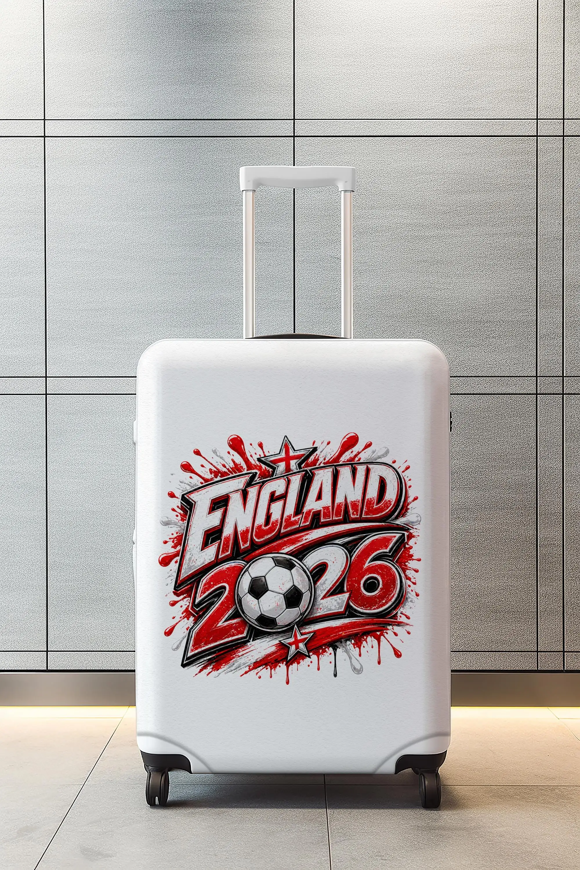 England-Fußball-Gepäckhülle, 2026-Fan-Kofferschutz, Sport-Reisehülle - 1