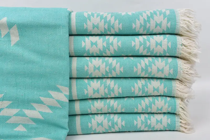 Personalized Turkish Towel, Wedding Hand Made Gift, Absorbent Turkish towel, Thin towel, 70x36 Cotton Kilim Towel, Yoga Towel, Wedding Shower Gift - 2