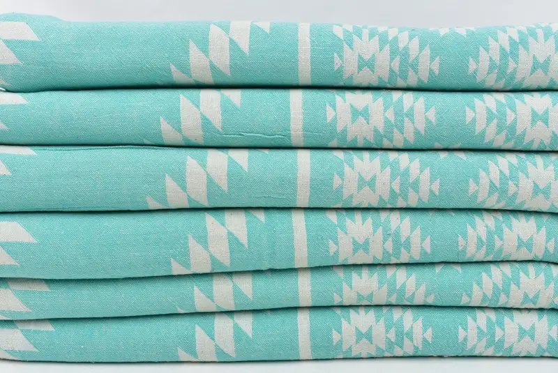 Personalized Turkish Towel, Wedding Hand Made Gift, Absorbent Turkish towel, Thin towel, 70x36 Cotton Kilim Towel, Yoga Towel, Wedding Shower Gift - 3