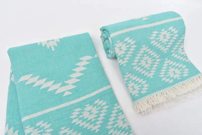 Personalized Turkish Towel, Wedding Hand Made Gift, Absorbent Turkish towel, Thin towel, 70x36 Cotton Kilim Towel, Yoga Towel, Wedding Shower Gift - 8