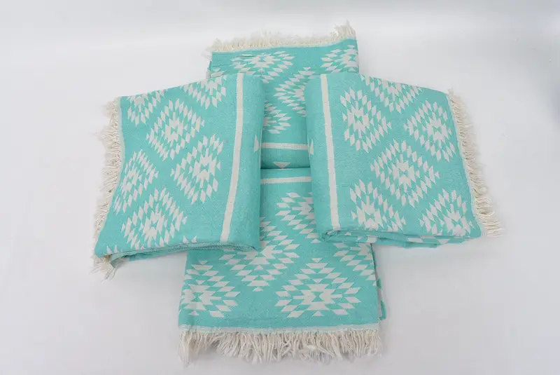 Personalized Turkish Towel, Wedding Hand Made Gift, Absorbent Turkish towel, Thin towel, 70x36 Cotton Kilim Towel, Yoga Towel, Wedding Shower Gift - 7