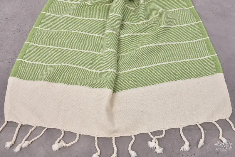 Monogram Kitchen Towel, Custom Turkish Towel, Xmas Gifts, 36x16 Cotton Striped Towel, Personalized Gift, Summer Gift, Memorial Gift, Bathroom Towels - 6