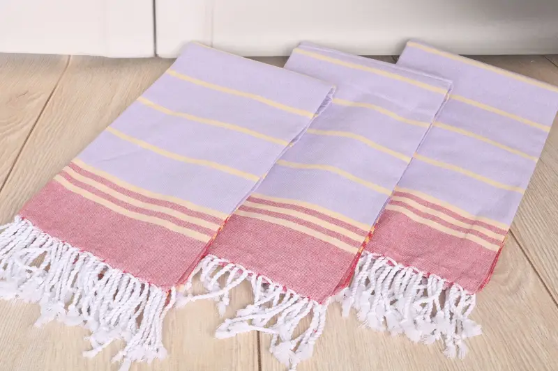 Thin towel, Summer Gift, Embroidery Towel, 70x36 Cotton Striped Towel, Mother Of The Groom Gift, Organic towel, Arizona Bachelorette Party Favors - 6