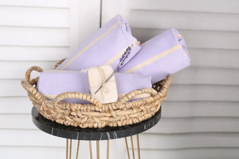 Thin towel, Summer Gift, Embroidery Towel, 70x36 Cotton Striped Towel, Mother Of The Groom Gift, Organic towel, Arizona Bachelorette Party Favors - 4