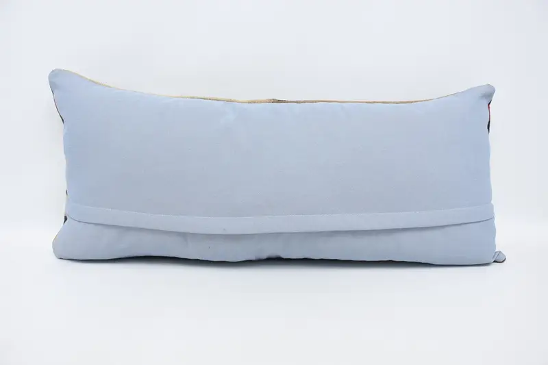 16x36 Beige Pillow Sham, Handmade Kilim Cushion, Pillow, Customized Cushion Case, Vintage Pillow, Pillow for Sofa - 6