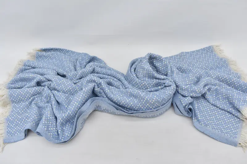 Decorative Blanket, Housewarming Gift, Bridesmaid Gifts, Valentines Day Gift Idea, 76x68 Cotton Herringbone Towel, Organic Beach Blanket - 8