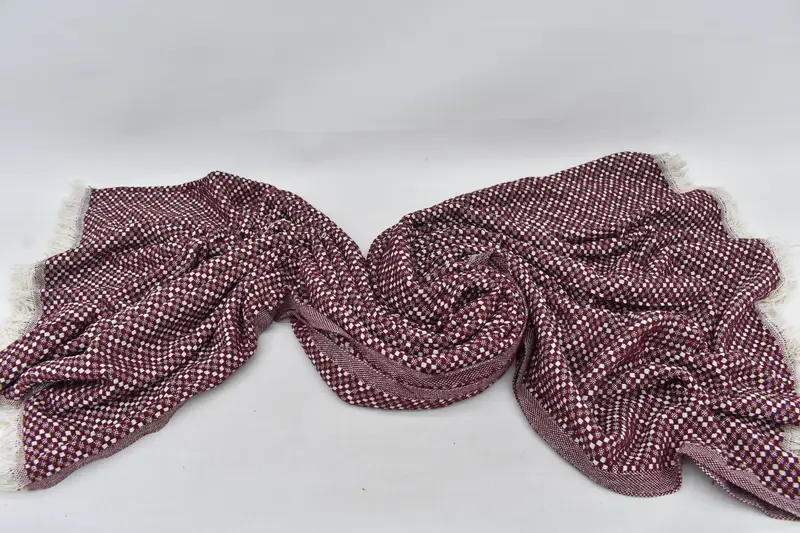 Decorative Blanket, Housewarming Gift, Bridesmaid Gifts, Valentines Day Gift Idea, 76x68 Cotton Herringbone Towel, Organic Beach Blanket - 5