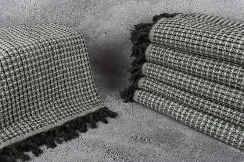 Bachelor Party Gifts, Personalized Blanket, Oversized Beach Towel, Organic Throw, Woven Throw Blanket, Monogram Blanket, 96x70 Cotton Striped Towel - 3
