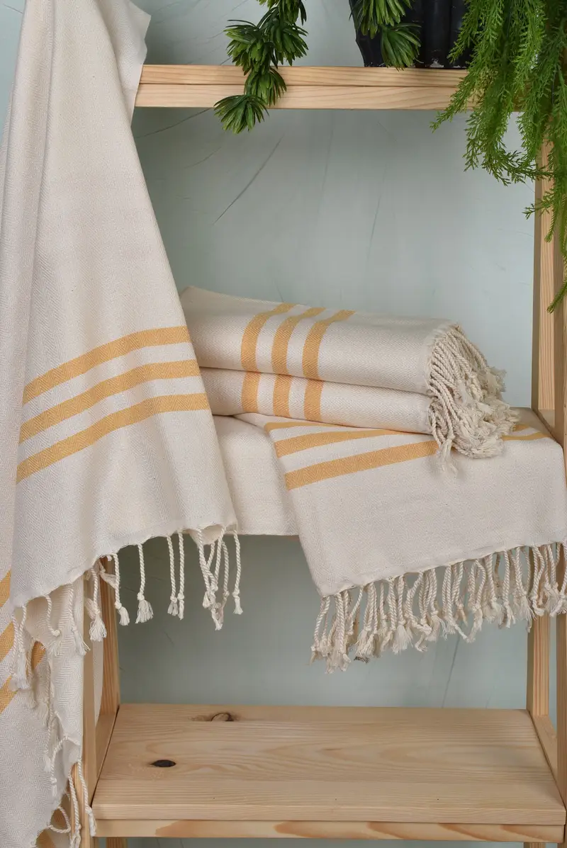 Summer Gift, Wedding Gifts Towel, Sand-free towel, Maid Of Honor Gift, 70x40 Cotton Striped Towel, Sand-resistant Turkish towel for travel - 6
