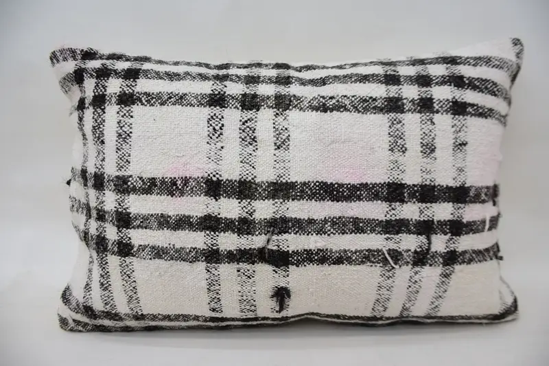 Gift Pillow, Pillow, Christmas Cushion Cover, Cotton Cushion Case, Car Pillow Case, Vintage Pillow, Pillow for Sofa, 16x24 White Cushion Case - 1