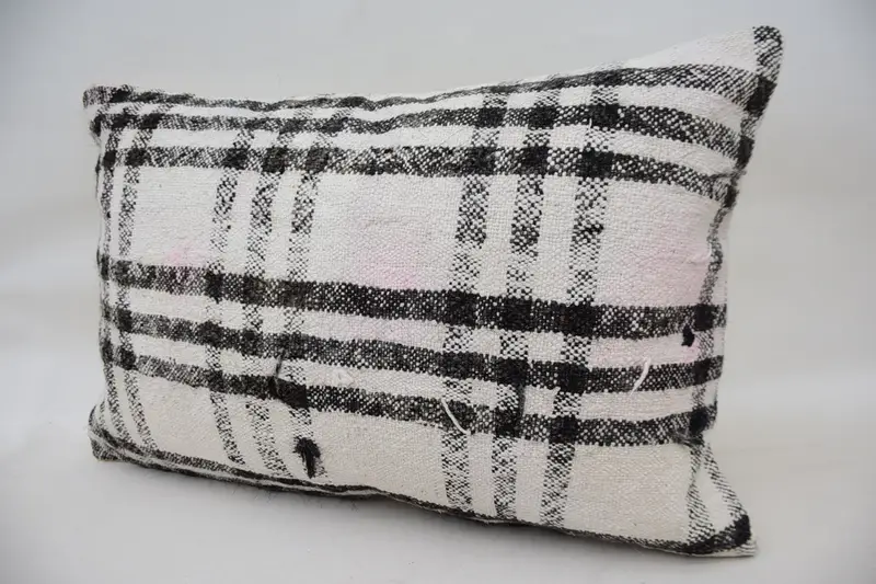 Gift Pillow, Pillow, Christmas Cushion Cover, Cotton Cushion Case, Car Pillow Case, Vintage Pillow, Pillow for Sofa, 16x24 White Cushion Case - 3