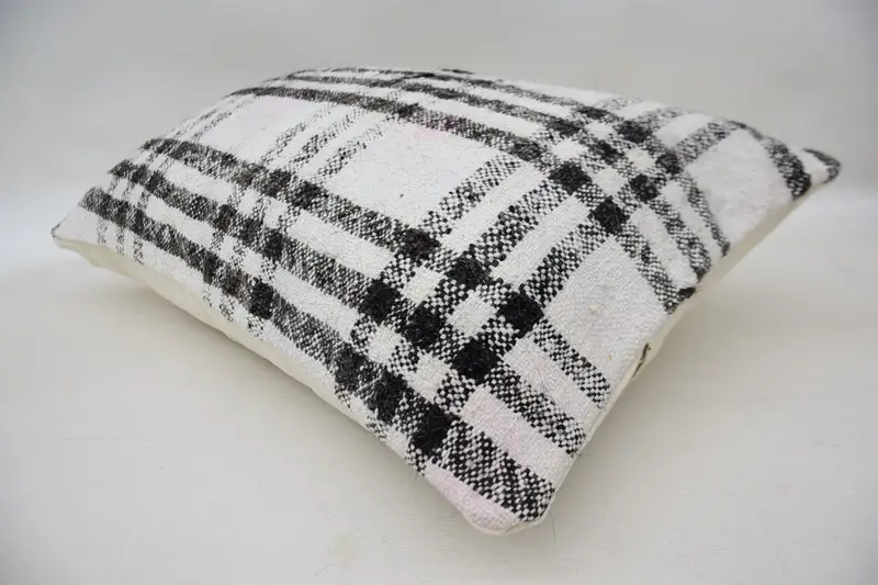 Gift Pillow, Pillow, Christmas Cushion Cover, Cotton Cushion Case, Car Pillow Case, Vintage Pillow, Pillow for Sofa, 16x24 White Cushion Case - 6