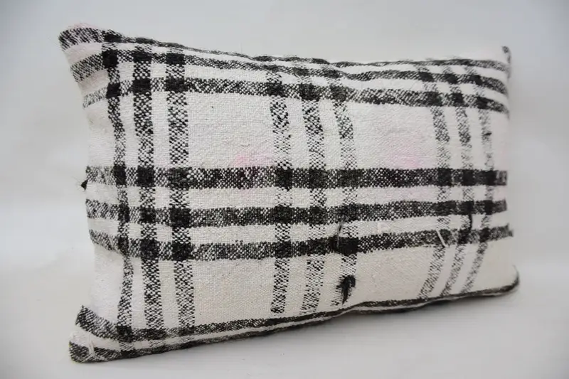 Gift Pillow, Pillow, Christmas Cushion Cover, Cotton Cushion Case, Car Pillow Case, Vintage Pillow, Pillow for Sofa, 16x24 White Cushion Case - 2
