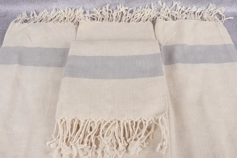 Personalized Wedding Gift, Best Beach Towel, House Warming Gift, Embroidered Beach Towel, Cute Beach Towel, Fouta towel, 70x36 Linen Striped Towel - 4