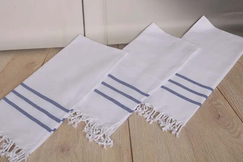 Bridal Shower Favor, 40x24 Cotton Striped Towel, Personalized Kitchen Towel, Turkish Tea Towel, Spa Towel, Best Friend Gift, Monogram Hand Towel - 6