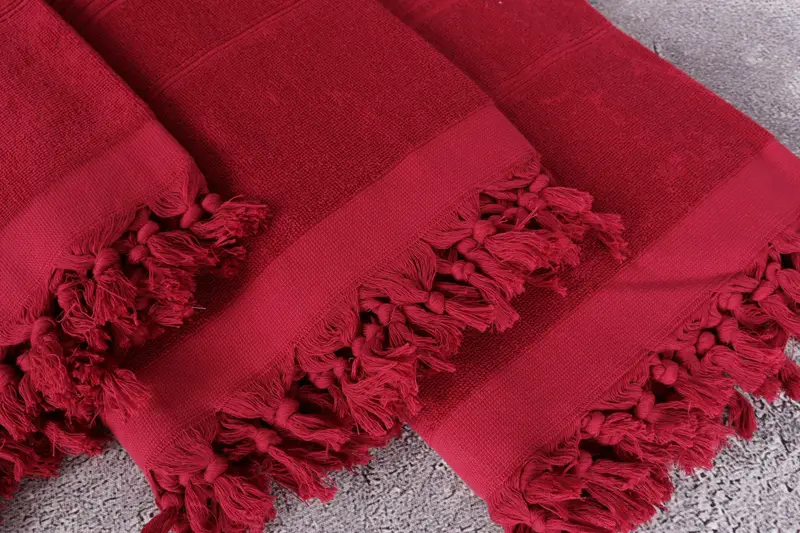 Turkish hand towel, Gift For Her, Gift For Boyfriend, 70x36 Cotton Striped Terry Towel, Best Friend Gift, Sand-free peshtemal towel for the beach - 5