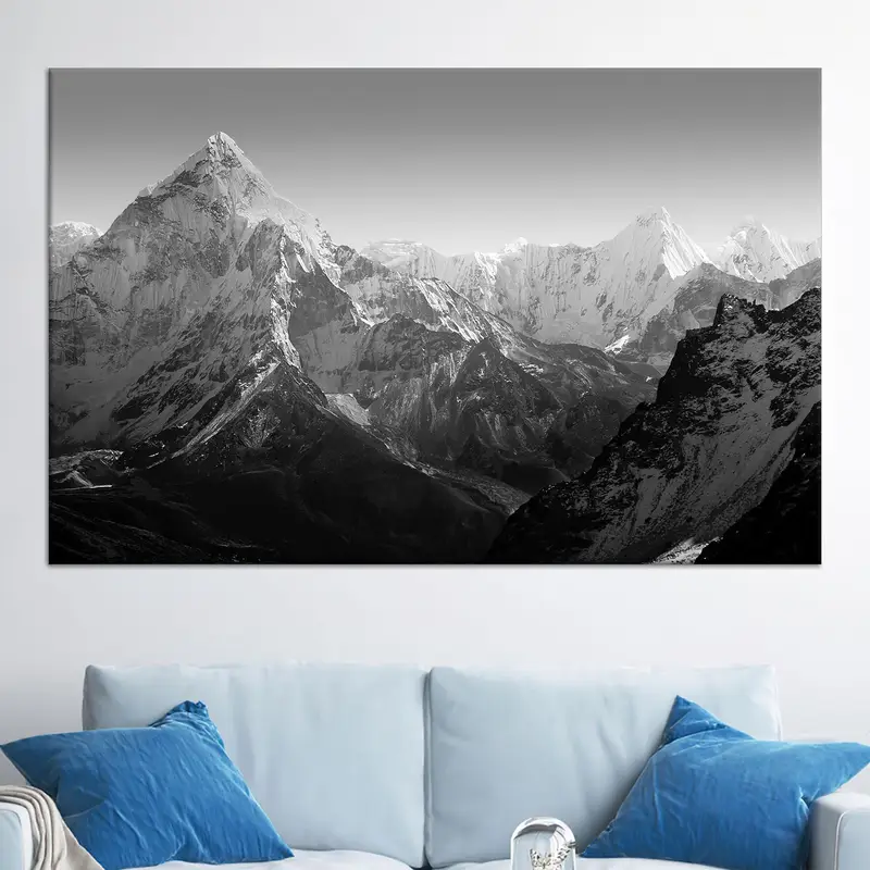 Leinwanddruck Himalaya-Everest-Landschaft – Bergkunst