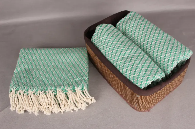 68x40 Cotton Geometric Towel, Cotton towel, Turkish bath towel, Turkish hand towel, Welcome Wedding Gift, Sand-resistant Turkish towel for travel - 5