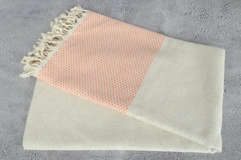 Beach towel, Embroidered Towel, Welcome Wedding Gift, Bridemaids Beach Towel, Personalized Gift, Peshtemal Towel, 70x40 Cotton Polka Dot Towel - 6